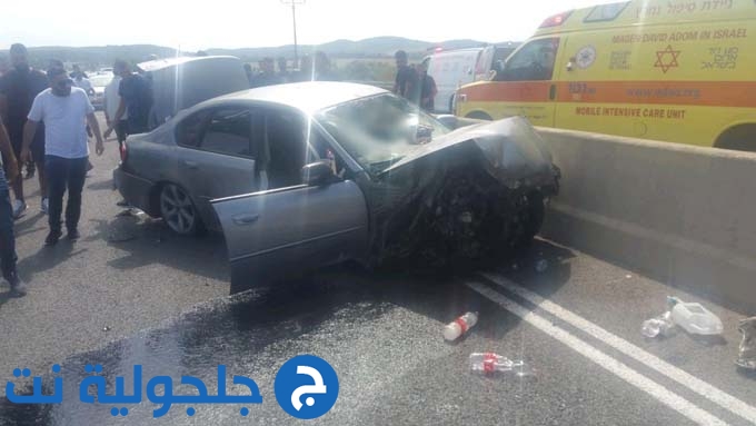 اصابة 3 اشخاص بحادث طرق على مفرق نبي يامين